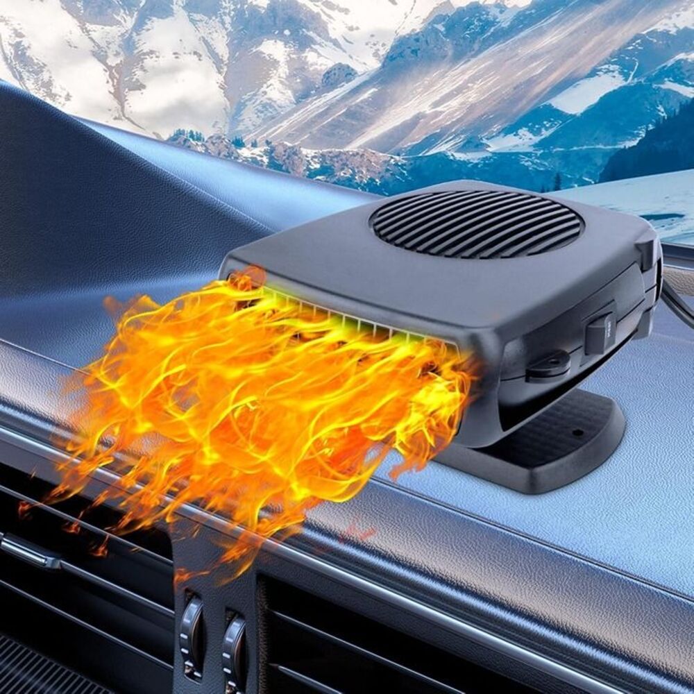 12V 200W Portable Car Heater, 2-in-1 Fast Heating & Cooling Fan